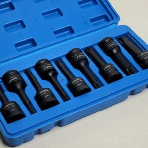 9 Piece 1/2" Drive Impact Torx Socket Bit Set T20 - T70