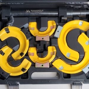 Interchangeable-Fork Coil Spring Compressor Set With Cover