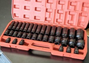 Manarola 35 Piece 1/2" Drive Air Impact Socket Set | Length 38mm & 78mm