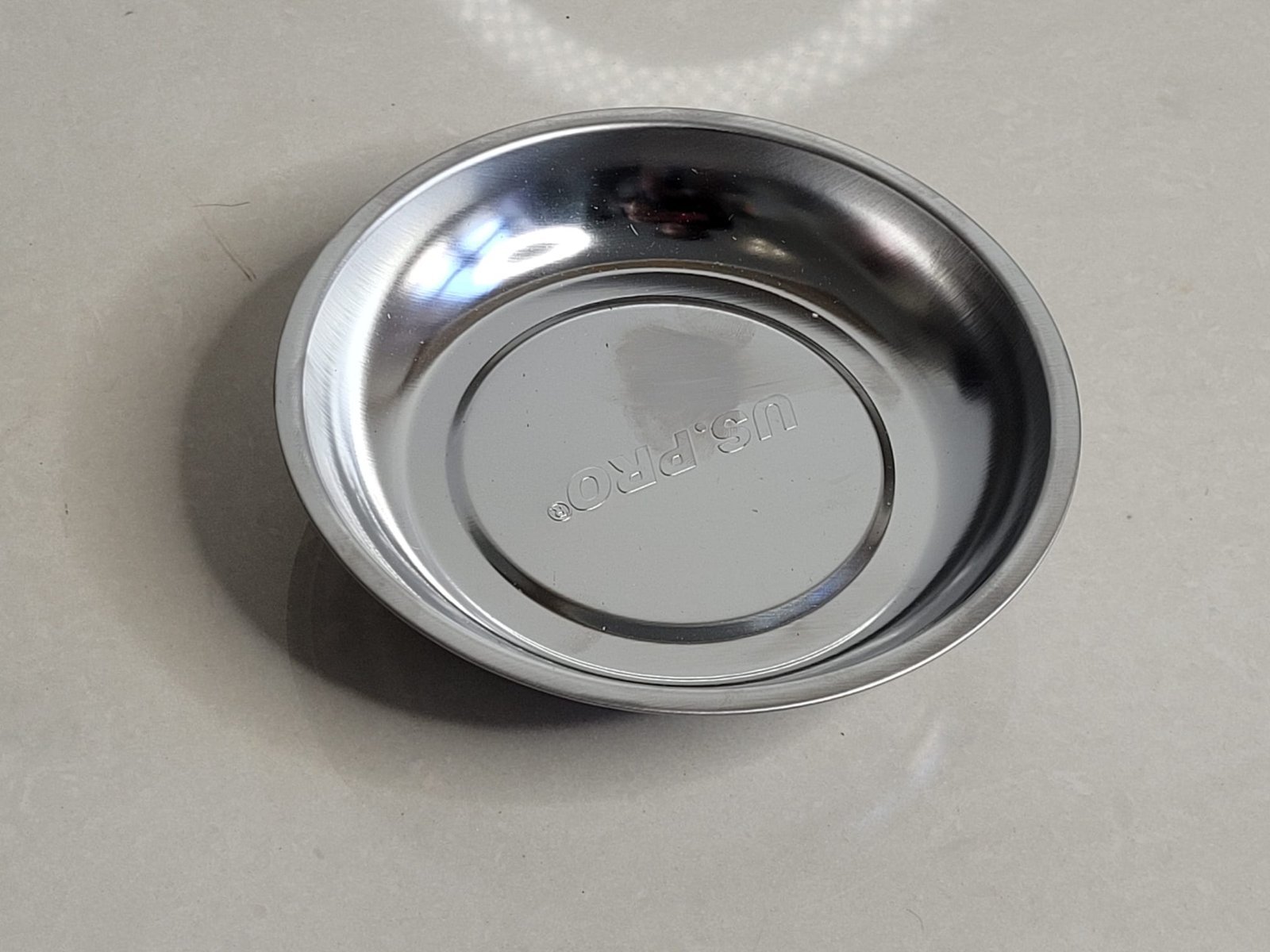 US PRO 6" Stainless Steel Magnetic Parts Bowl