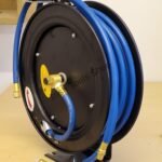 Heavy Duty Wall / Floor Mounted Automatic Retractable Steel Air Hose Reel With 3/8" Inch x 50' Ft