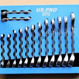 14PC STUBBY METRIC COMBINATION SPANNERS - FOAM TRAY
