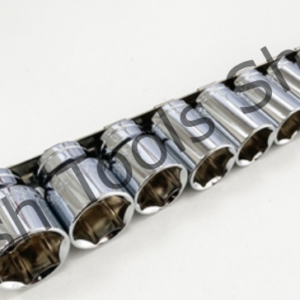 10 Price 1/2" Drive Imperial Shallow Socket Set With Storage Rail