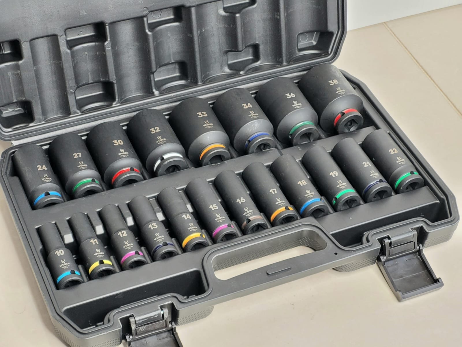 20 Piece 1/2" Square Drive Deep Impact Hex Socket Set | 78mm Long | 6 Point
