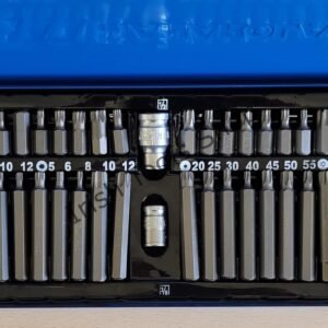 54 Piece 3/8" & 1/2" Drive Tamper Proof Star Hex Spline Drive Socket Star Bit Impact Bits
