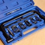 9Pc Valve Spring Compressor Set With Driving Adaptors, Pressure Screws & "C" Clamp