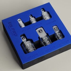 US PRO 6 Piece 1/4", 3/8", 1/2" & 3/4" Drive Socket Adapter Set