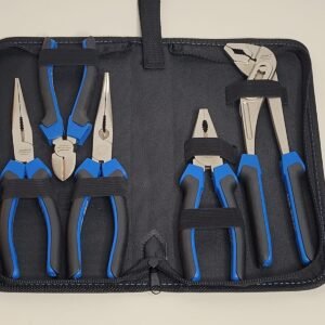 US PRO 5 Piece Pliers Set | Combination Plier, Diagonal Side Cutter, Long & Bent Nose Pliers & Water Pump Plier