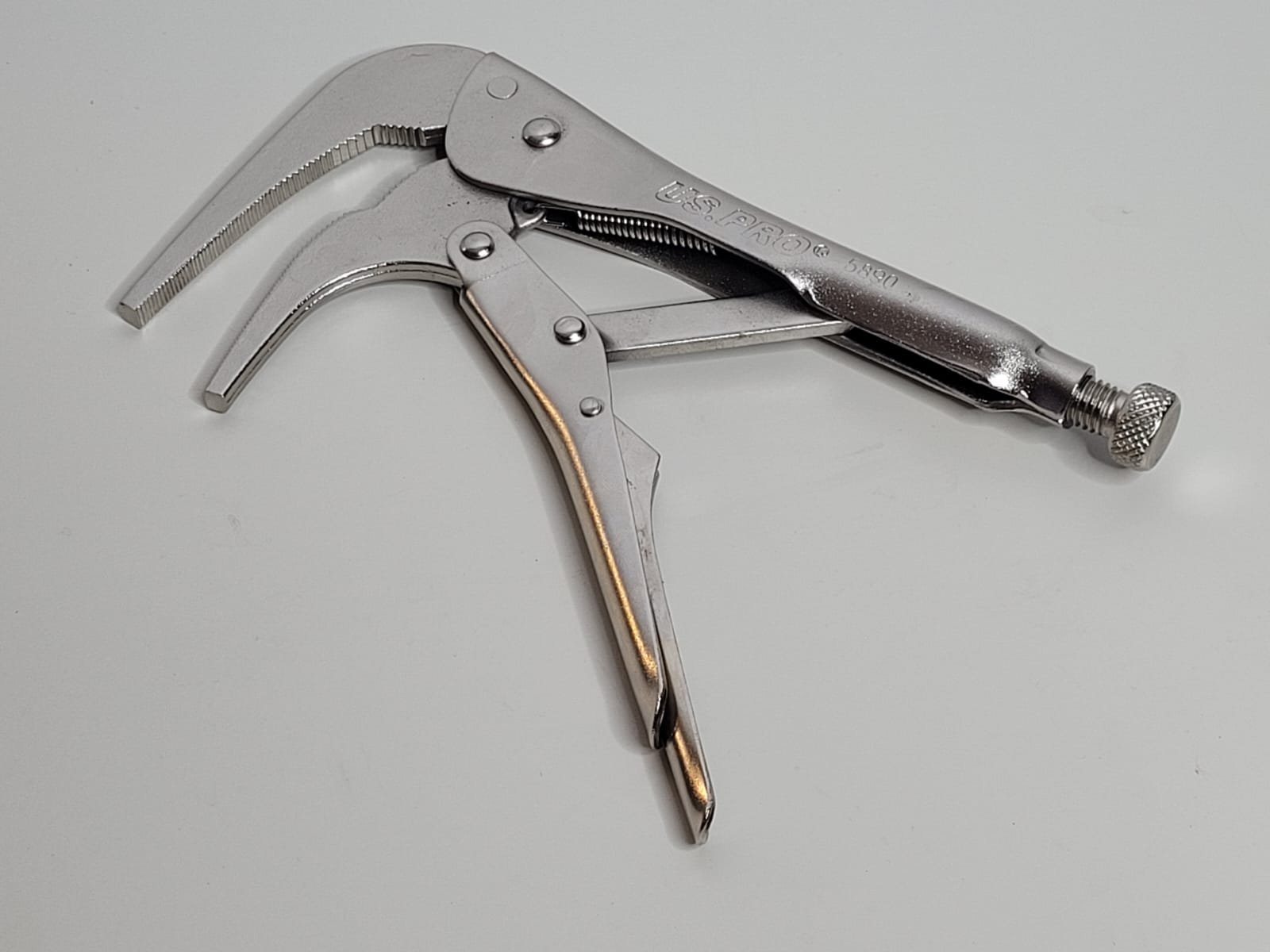 US PRO 10 Inch 90° Long Nose Locking Pliers For Restricted Access