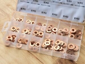 US PRO 150 Piece Diesel Injectors Copper Washer Assortment