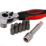 27 Piece Hex, Spline & Star Bit Socket Set With Ratchet & Extension Bar