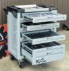 8 Drawer Tool Box / Chest With Tools & Stainless Steel Work Top