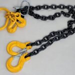 4.25 Ton Double Leg Chain Sling with Shorteners and Self-Locking Hooks