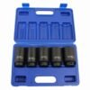 US PRO 5 Piece 1/2" Drive 12Point Thin Wall Deep Impact Hub Nut Socket Set