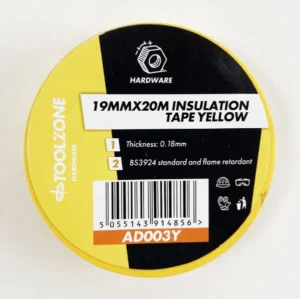 TZ YELLOW PVC INSULATION TAPE 19MM X 20M