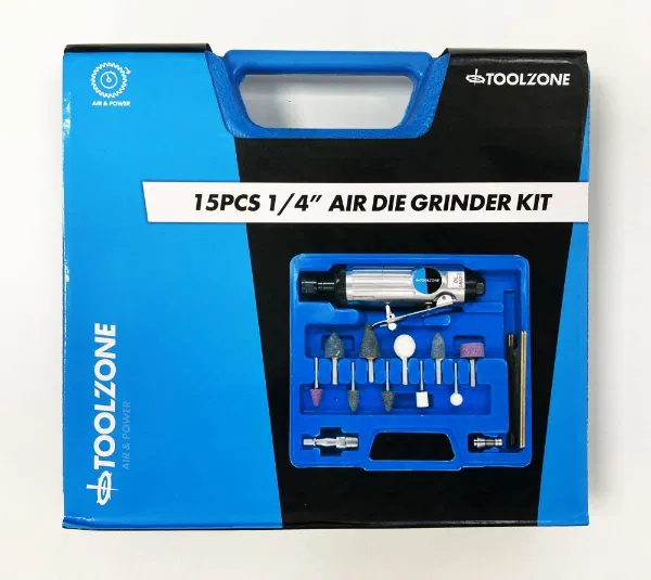 Air Die Grinder Kit 1/4" With 1/8" & 1/4" Collets | 22000 RPM | 90PSI