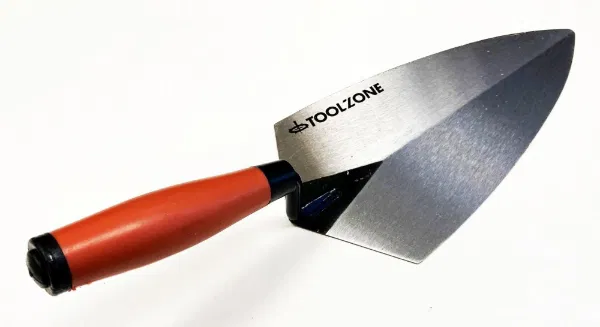 11" Soft Grip Brick Trowel With High Carbon Steel & Plastic Coated Grip | Pointed Blade