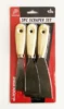 3 Piece Decorators Scraper Set With Filling Knife, Paper Scraper & Paint Scraper