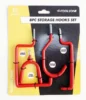 8 Piece Storage Hook Set | Deep L Hook, Shallow L Hook, Curved & 'U' Type Hook