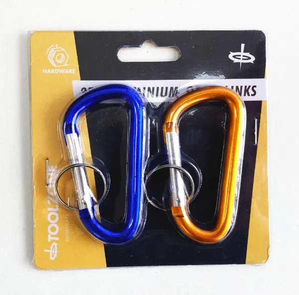 2 Piece Aluminium Spring Link Set | Handy Carabina Type Spring Clips