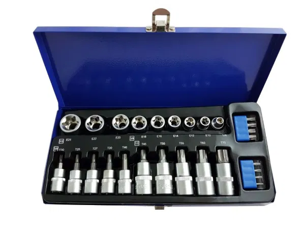TZ 27PC 3/8 & 1/2 STAR BITS & E SOCKETS"