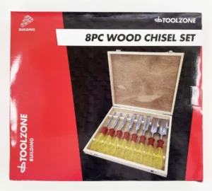 8 Piece Wood Chisel Set In Wooden Case