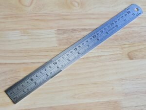 12" Stainless Steel Rust Resistant Ruler Includes Metric & Imperial Measurements