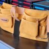 10 Pocket Standerd Double Suede Tool Pouch With Hammer Loop & Metal Clip