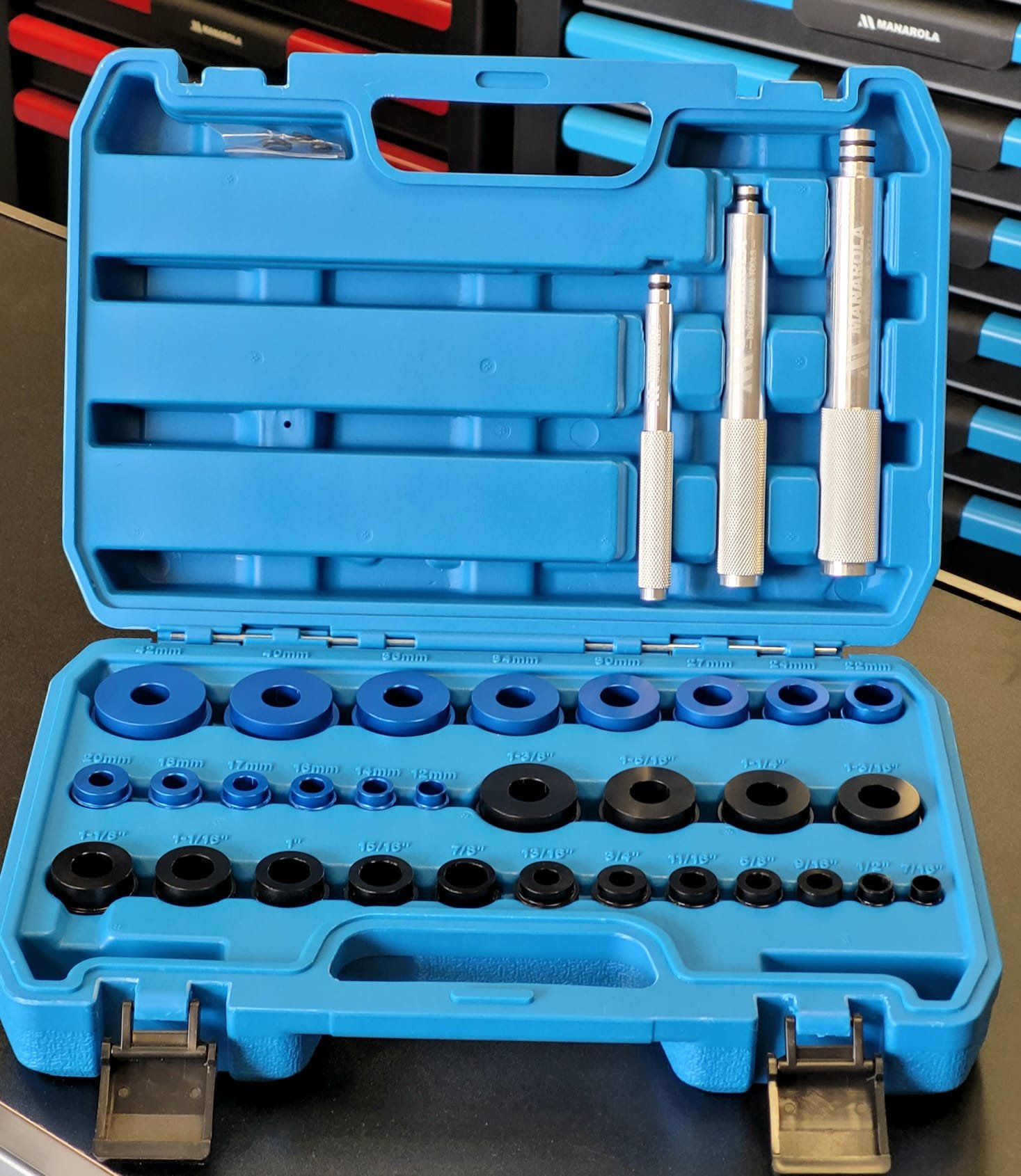 33 Piece Bearing Press Kit With SAE & Metric Adapters - IRISH TOOLS SHOP