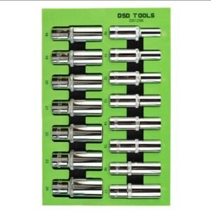 DSD 15 Piece 1/2" Drive 12 Point Deep Socket Set 10-24mm