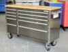 Manarola 55" 10 Drawer Stainless Steel Tool Cabinet