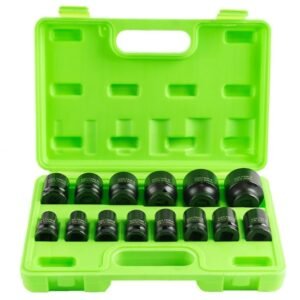DSD 14 Piece 1/2″ Drive 6 Point Shallow Impact Sockets Metric
