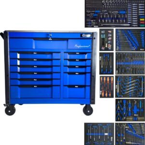 Professional 12 Drawer Tool Chest Cabinet With Tools