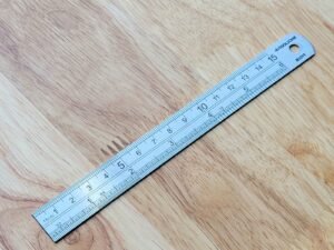 6"Stainless Steel Ruler With Metric & Imperial Measurements