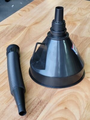 Heavy Duty 2 IN 1 Black Flexi Funnel | Long Life | Comes With Removable Filter