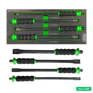 United Tools 4PC Extra Long 300mm Cold Chisel Set 12/16/19/22mm EVA Foam