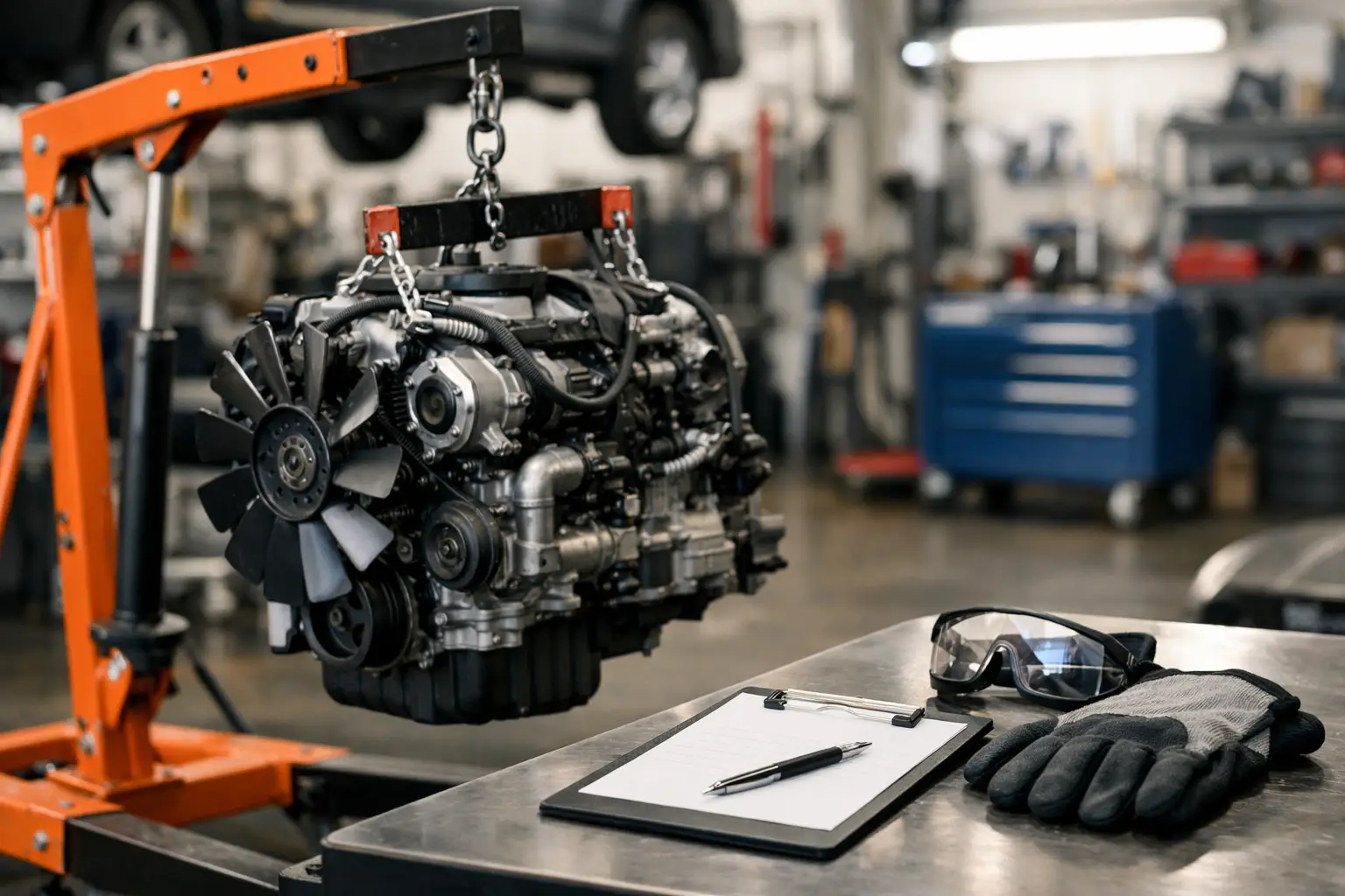 Engine Crane Safety Checklist for Workshops