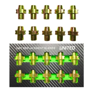 United Tools 10PC Locking Wheel Nut Removal Blades Universal EVA Tray