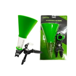 United Tools Universal Oil Funnel Set 2PC Flexible Spout Clamp Design
