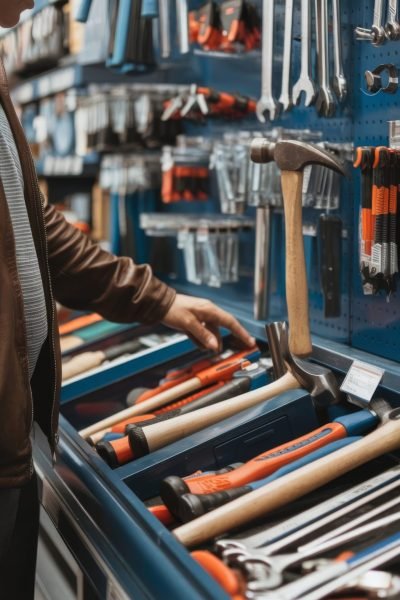 customer-hardware-store-does-select-hammer-tool-showcase